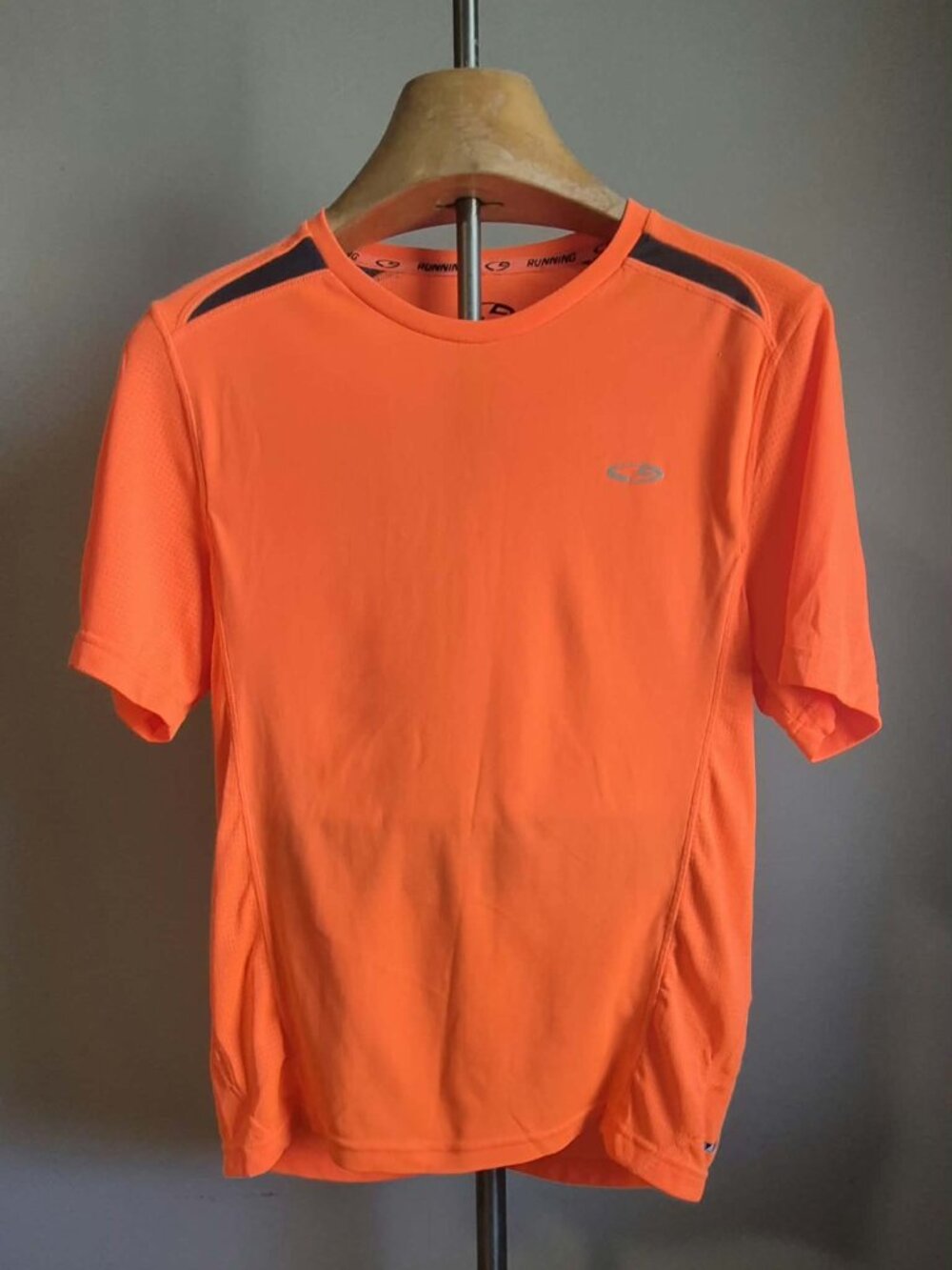 C9 Champion Running Duo Dry Shirt Mens Small Neon Orange